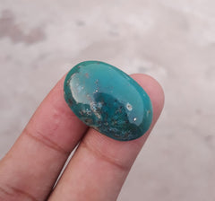 Natural Turquoise Green Matrix with Pyrite, Shajri Feroza, Oval Shape, Real Firoza Stone,Dimensions-29x19mm