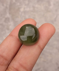 26ct اليشم، النفريت اليشم كابوشون، اليشم الأخضر، أحجار اليشم ذات نوعية جيدة - 16x16x10mm