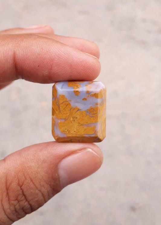 25ct Jasper - Gold Jasper Cabochon - Yellow Jasper - 20.7x18mm