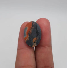 17.7ct  Jasper - Maligano Jasper Cabochon - Jasper Maligano- 22x15mm