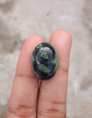 17 قيراط جاسبر - كامبابا جاسبر كابوشون - جاسبر التمساح - 15x20 ملم