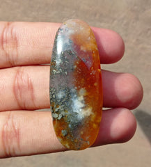 عقيق ماركاسيت متألق آسر من الحجر الطبيعي - 57 × 23 ملم