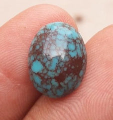 Natural Certified Egyptian Turquoise - Misri Feroza - 6Ct- 15x11mm