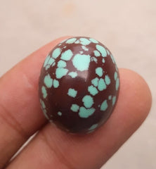 Natural Certified Egyptian Turquoise - Misri Feroza - 43.7Ct- 23x19mm