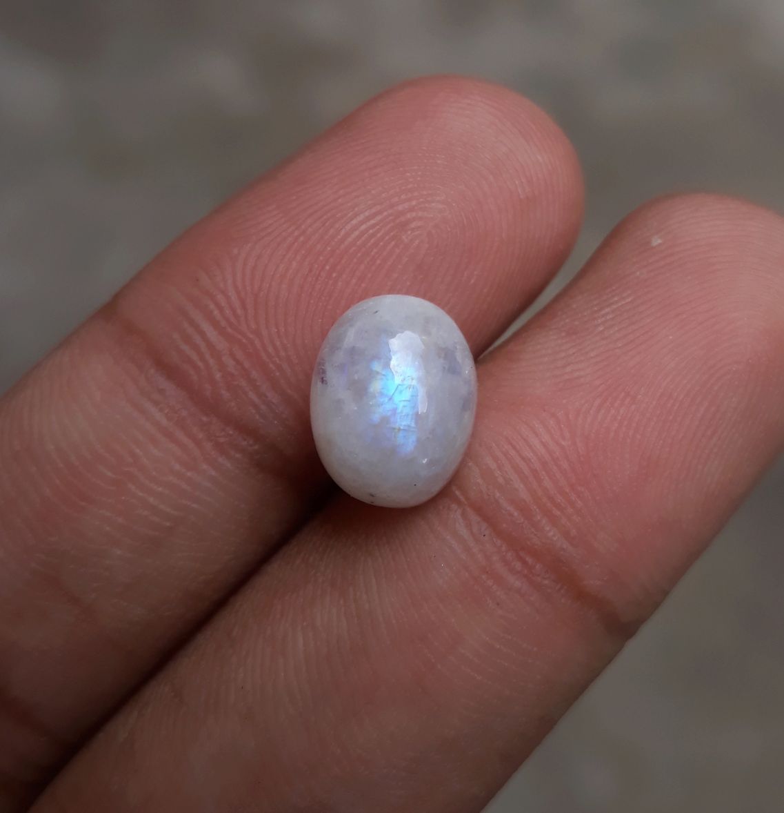 حجر القمر 6 قيراط للبيع - Adularia MoonStone - حجر القمر قوس قزح - حجر بخت شهر يونيو -12x9x7mm حجر القمر 6 قيراط للبيع - Adularia MoonStone - حجر القمر قوس قزح - حجر بخت شهر يونيو -12x9x7mm