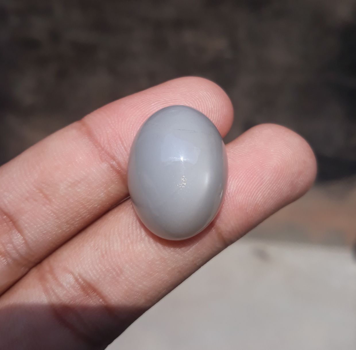 حجر القمر 45 قيراط للبيع - Adularia MoonStone - حجر القمر الرمادي - حجر بخت شهر يونيو -24x18x14mm حجر القمر 45 قيراط للبيع - Adularia MoonStone - حجر القمر الرمادي - حجر بخت شهر يونيو -24x18x14mm