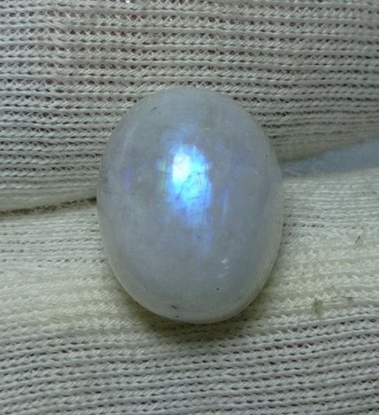 حجر القمر 6 قيراط للبيع - Adularia MoonStone - حجر القمر قوس قزح - حجر بخت شهر يونيو -12x9x7mm
