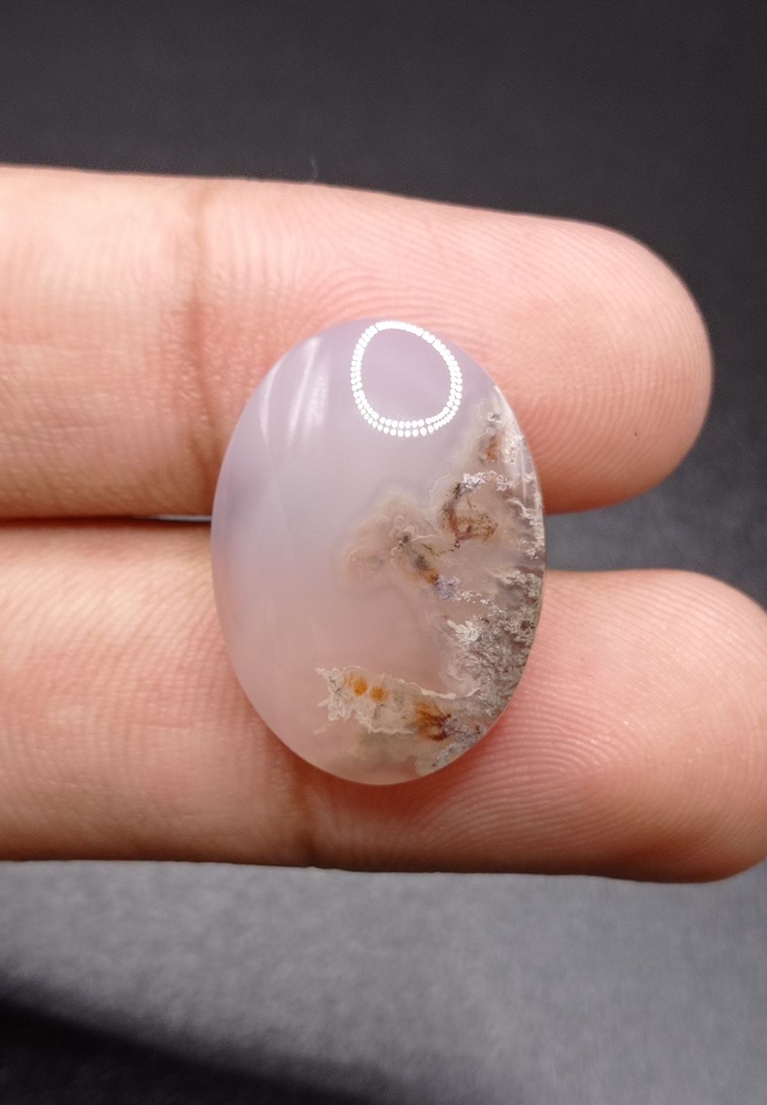 21.5ct Moss Agate - White Moss Agate - 24x18x7mm 21.5ct Moss Agate - White Moss Agate - 24x18x7mm