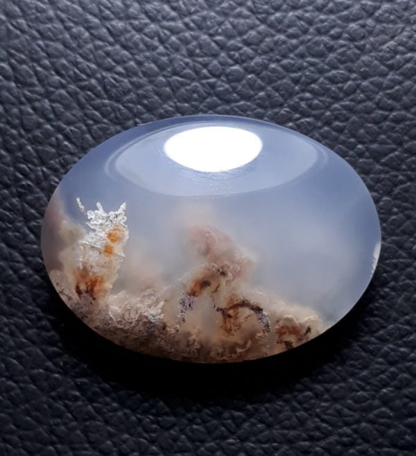 21.5ct Moss Agate - White Moss Agate - 24x18x7mm 21.5ct Moss Agate - White Moss Agate - 24x18x7mm