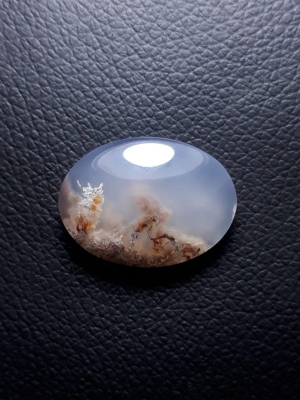 21.5ct Moss Agate - White Moss Agate - 24x18x7mm 21.5ct Moss Agate - White Moss Agate - 24x18x7mm