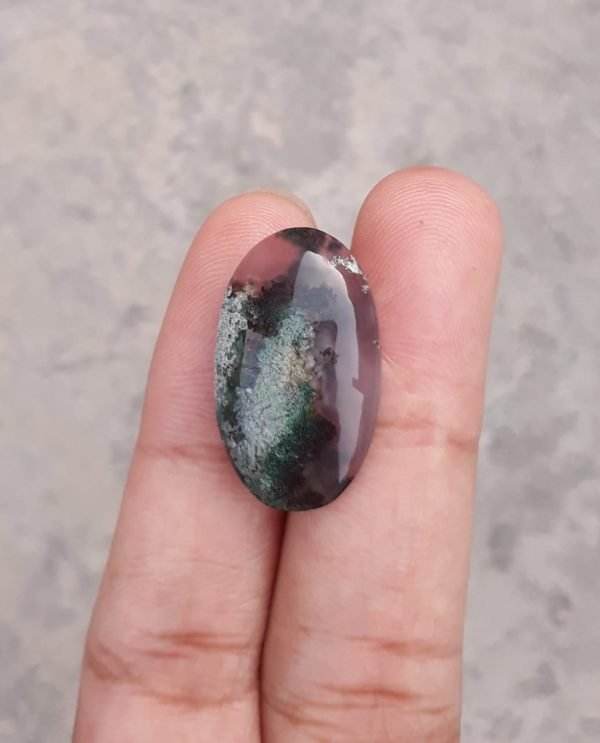 13.4ct Moss Agate - White Moss Agate- 23x14x6mm 13.4ct Moss Agate - White Moss Agate- 23x14x6mm