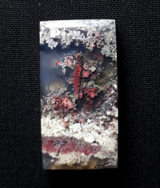 29.9ct Moss Agate - White Moss Agate - 28.7x15x6.5mm