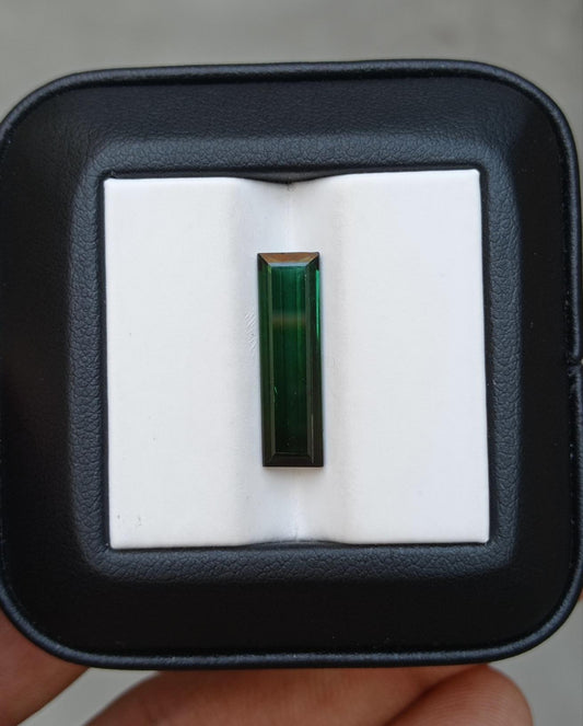4.7ct Natural Dark Green Tourmaline Gemstone - October Birthstone