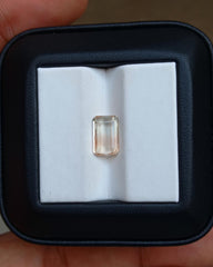 حجر كريم تورمالين أصفر طبيعي 1.95 قيراط - حجر بخت شهر أكتوبر - 10x7x3 ملم