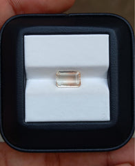 حجر كريم تورمالين أصفر طبيعي 1.95 قيراط - حجر بخت شهر أكتوبر - 10x7x3 ملم