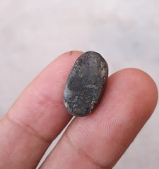 16ct Morenci Turquoise - Natural Certified Turquoise with Pyrite - Blue Matrix Turquoise - Shajri Feroza - 19x11mm