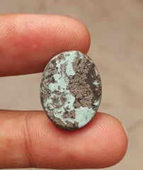Natural Turquoise with Pyrite - Blue Matrix Turquoise - Shajri Feroza-18Ct
