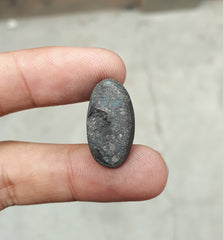 فيروز طبيعي معتمد مع البيريت - بلو ماتريكس فيروز - شاجري فيروزا -41.7 قيراط - 24 × 17 ملم