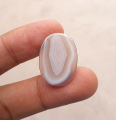Fortified Agate cabochon - Sulaimani Aqeeq - 25x18mm