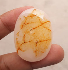 Scenic Agate with Random Bands - Sulaimani Aqeeq - 41x31mm