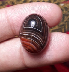 22.4ct Abstract Agate Cabochon- Sulaimani Aqeeq - 20x15mm