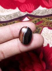 17ct Abstract Agate Cabochon- Sulaimani Aqeeq - 19x15mm