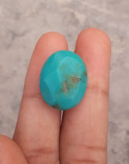 Natural Teal Green Turquoise - Green Turquoise - 15ct- 19x15mm