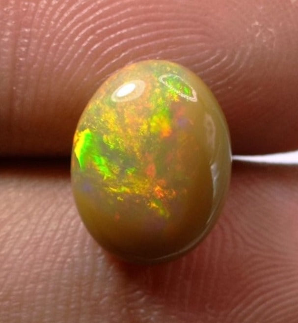 3.3ct AAA Quality Opal for Sale - White Fire Opal - Welo Opal - October Birthstone - 13x9mm 3.3ct AAA Quality Opal for Sale - White Fire Opal - Welo Opal - October Birthstone - 13x9mm