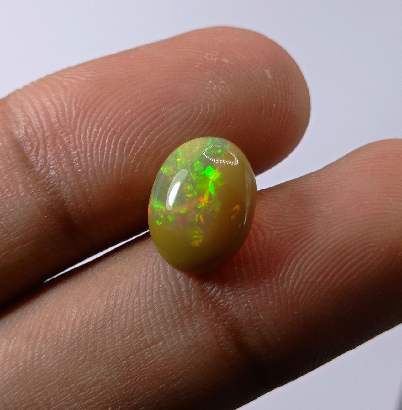 3.3ct AAA Quality Opal for Sale - White Fire Opal - Welo Opal - October Birthstone - 13x9mm 3.3ct AAA Quality Opal for Sale - White Fire Opal - Welo Opal - October Birthstone - 13x9mm