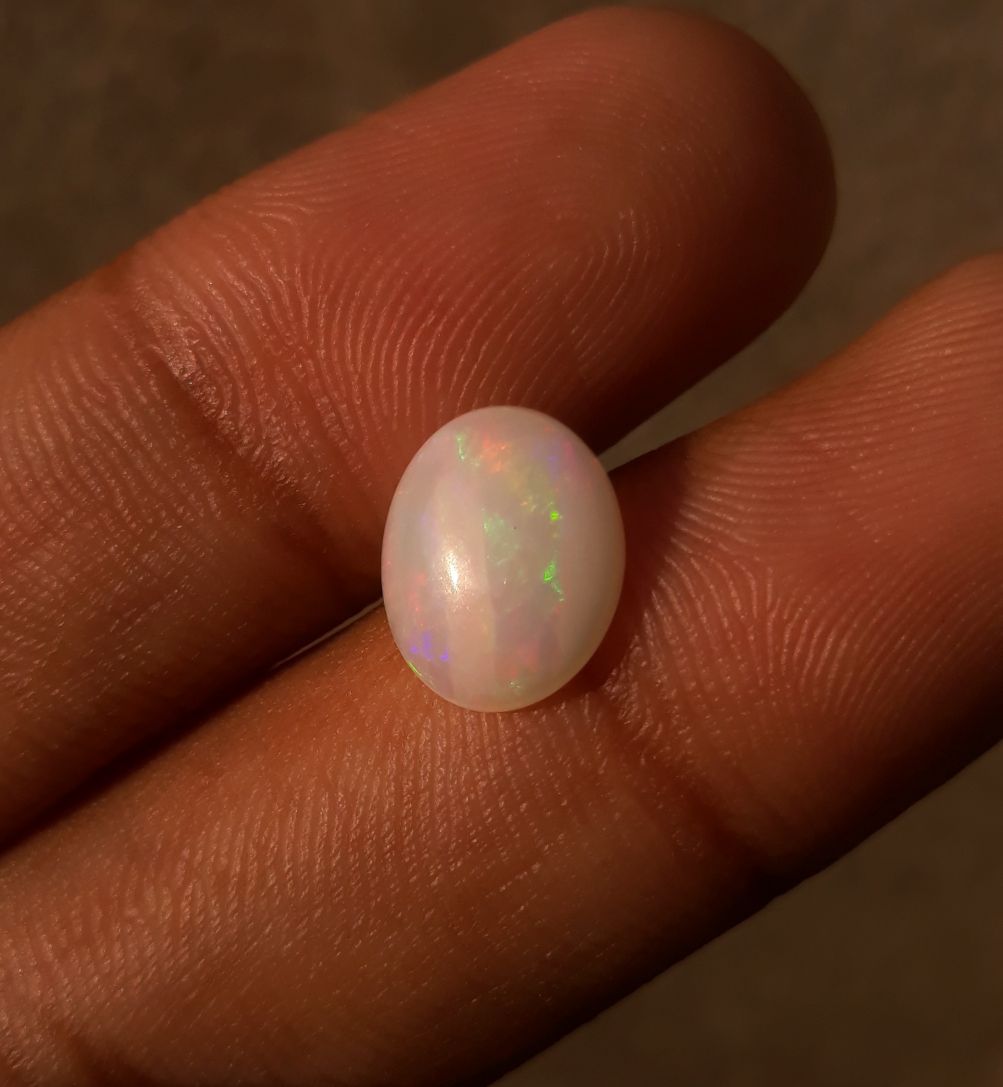 2ct Opal for Sale - White Fire Opal - Welo Opal - October Birthstone - 12x9mm 2ct Opal for Sale - White Fire Opal - Welo Opal - October Birthstone - 12x9mm