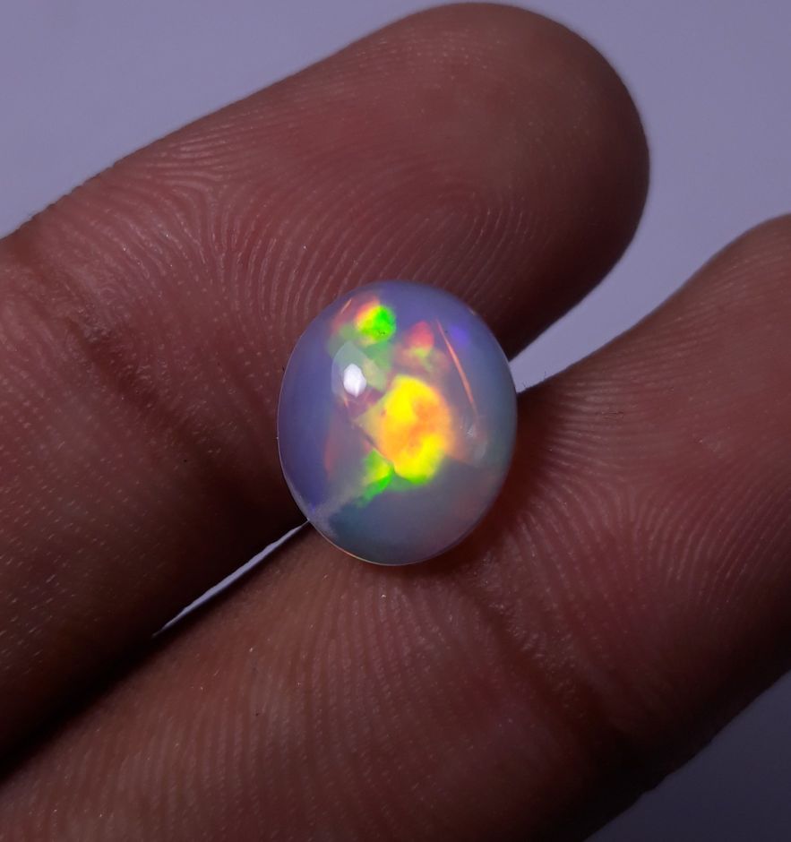 3ct AAA Quality Opal for Sale - White Fire Opal - Welo Opal - Water Opal - October Birthstone - 12x10mm 3ct AAA Quality Opal for Sale - White Fire Opal - Welo Opal - Water Opal - October Birthstone - 12x10mm