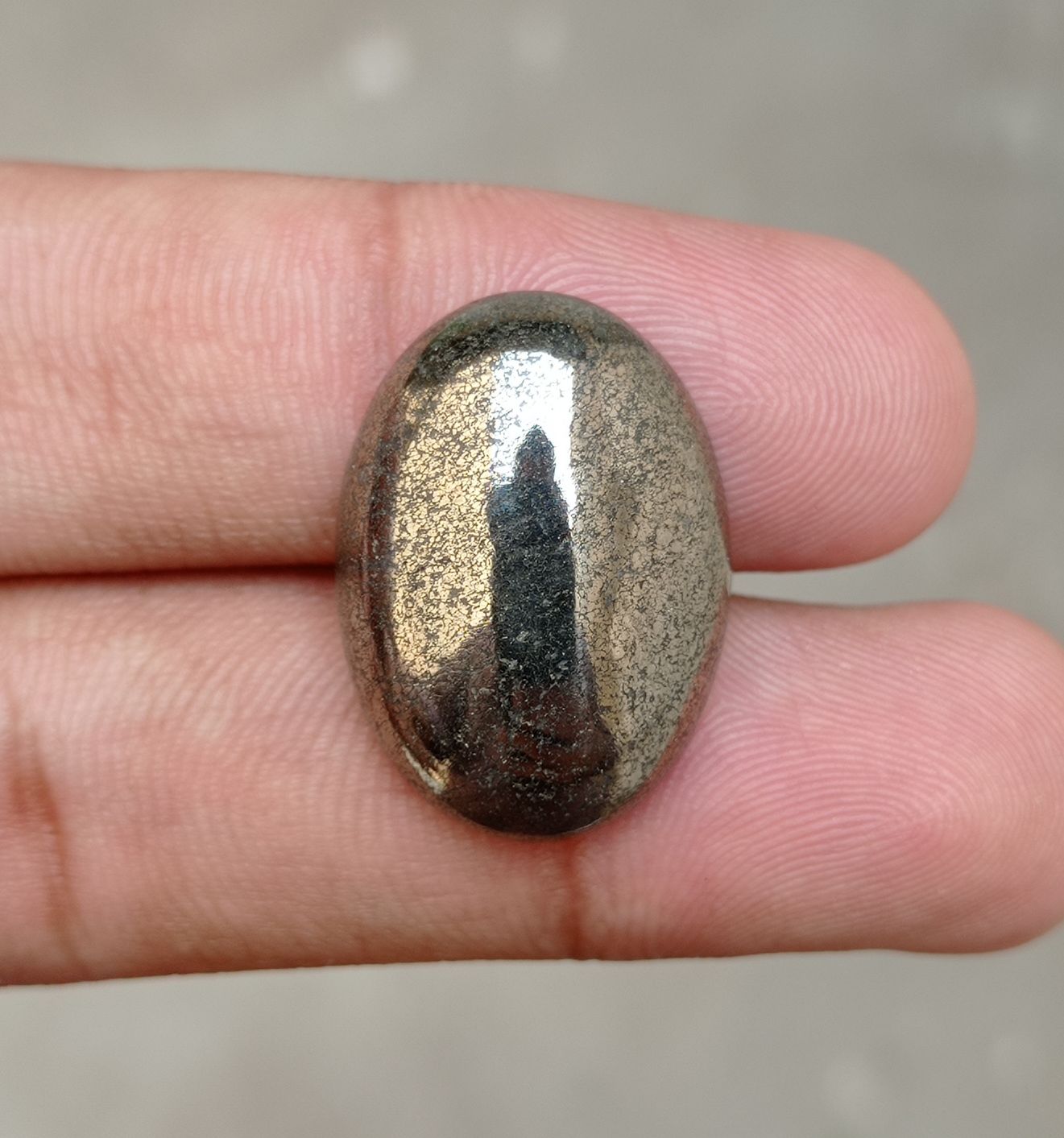35.9ct Natural Pyrite Cabochon - Iron Pyrite Crystal - Fool's Gold Gemstone - August Birthstone -25x18x7mm 35.9ct Natural Pyrite Cabochon - Iron Pyrite Crystal - Fool's Gold Gemstone - August Birthstone -25x18x7mm