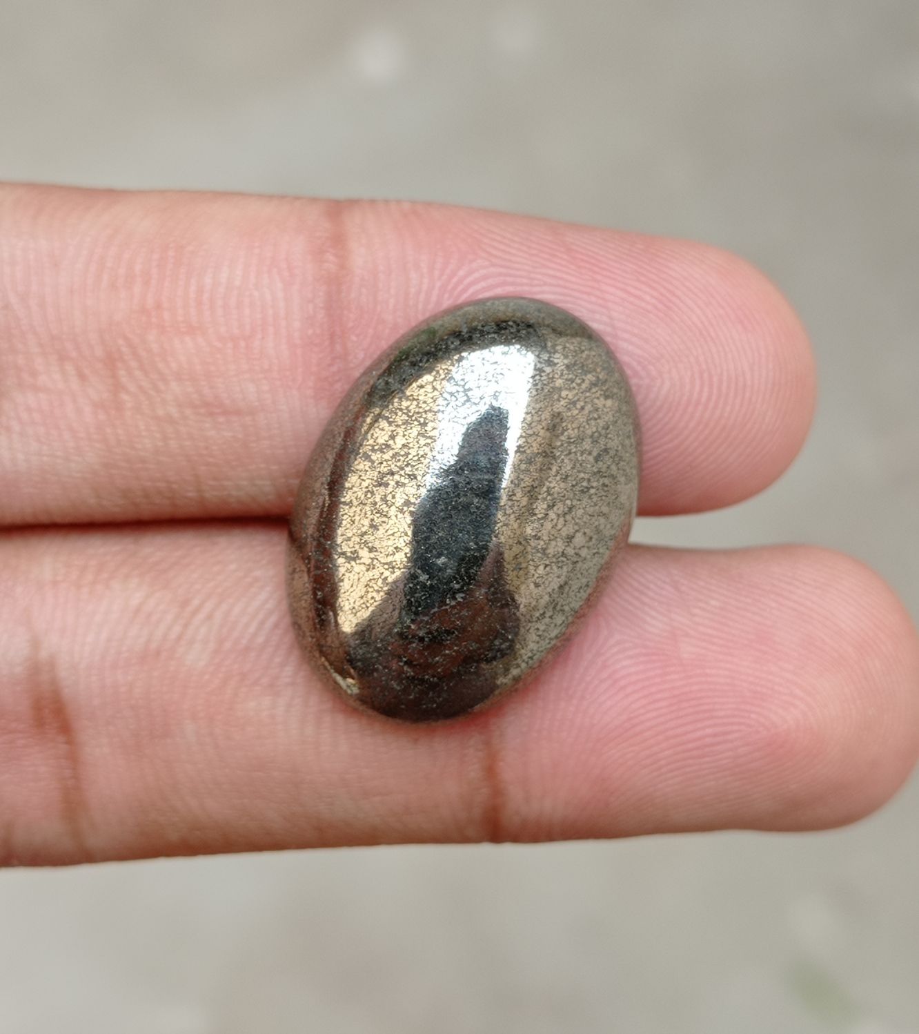 35.9ct Natural Pyrite Cabochon - Iron Pyrite Crystal - Fool's Gold Gemstone - August Birthstone -25x18x7mm 35.9ct Natural Pyrite Cabochon - Iron Pyrite Crystal - Fool's Gold Gemstone - August Birthstone -25x18x7mm