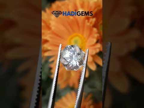 5ct Topaz - Whie Topaz Faceted Gemstone - Novemeber Birthstone - White Pukhraj - 9.7x9.8mm