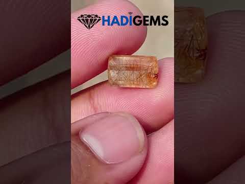 5.40ct Red Tourmalated Quartz - Red Rutile Quartz - Rutilated Quartz