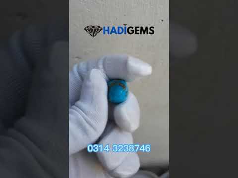 35ct Natural Certified Turquoise  - Blue Turquoise -35ct-26x15mm