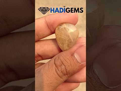 31.8ct Golden Tourmalated Quartz - Golden Rutile Quartz - Rutilated Quartz