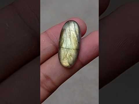 28.7ct Labradorite Cabochon - Spectrolite- Black Moon Stone - 33x15mm