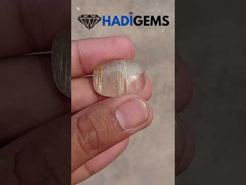 28ct Golden Tourmalated Quartz - Golden Rutile Quartz - Rutilated Quartz