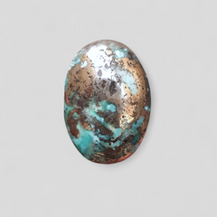 Natural Turquoise with Pyrite - Blue Matrix Turquoise - Shajri Feroza-24Ct