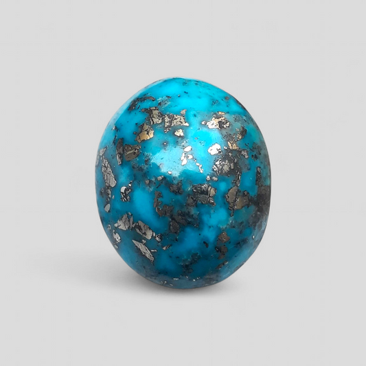 Natural Turquoise with Pyrite - Blue Matrix Turquoise - Shajri Feroza-33Ct