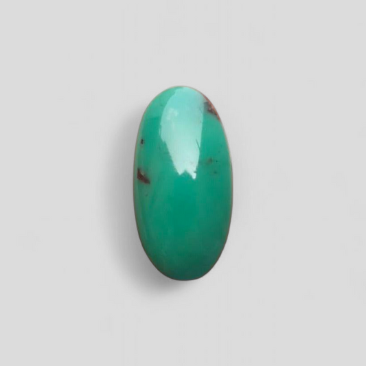 Natural Green Turquoise, Oval Shape - Persian Turquoise - Green Feroza - 15.6ct- 24x12mm