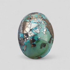 Natural Turquoise with Pyrite - Blue Matrix Turquoise - Shajri Feroza-78Ct