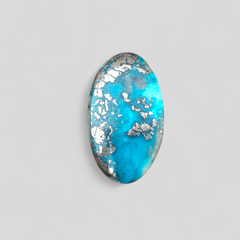 Natural Turquoise with Pyrite - Blue Matrix Turquoise - Shajri Feroza-25.35Ct