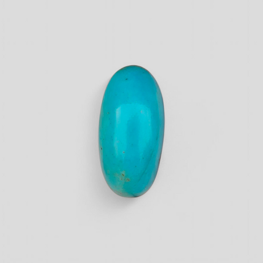Natural Certified Turquoise - Blue Turquoise - 29.8ct- 28x14mm