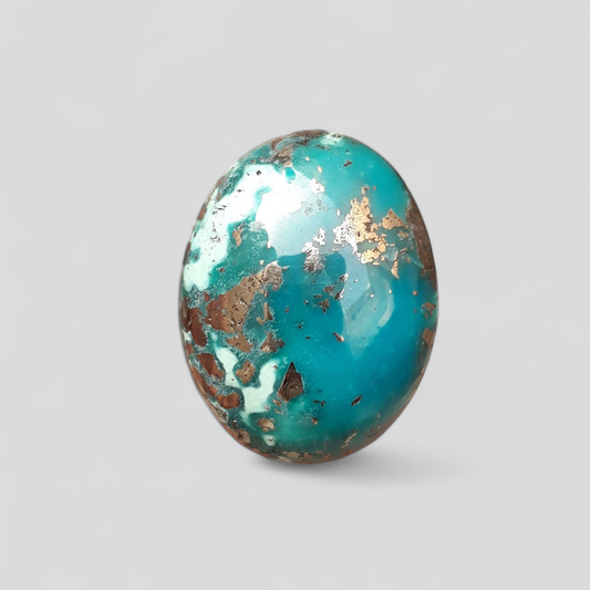 Natural Turquoise with Pyrite - Green Matrix Turquoise - Shajri Feroza-59Ct