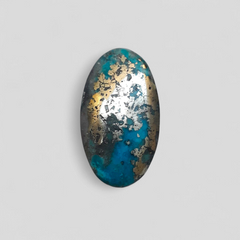 Natural Turquoise with Pyrite - Blue Matrix Turquoise - Shajri Feroza-20Ct