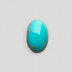 Natural Certified Turquoise - Blue Turquoise - 10ct- 19x12mm