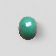 Natural Green Turquoise, Oval Shape - Persian Turquoise - Green Feroza - 11.8ct- 16x13mm