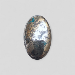 Natural Turquoise with Pyrite - Blue Matrix Turquoise - Shajri Feroza-38Ct